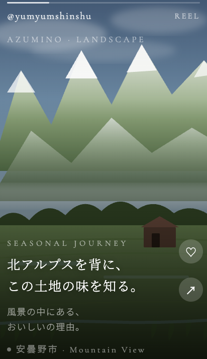 季節の風景×食